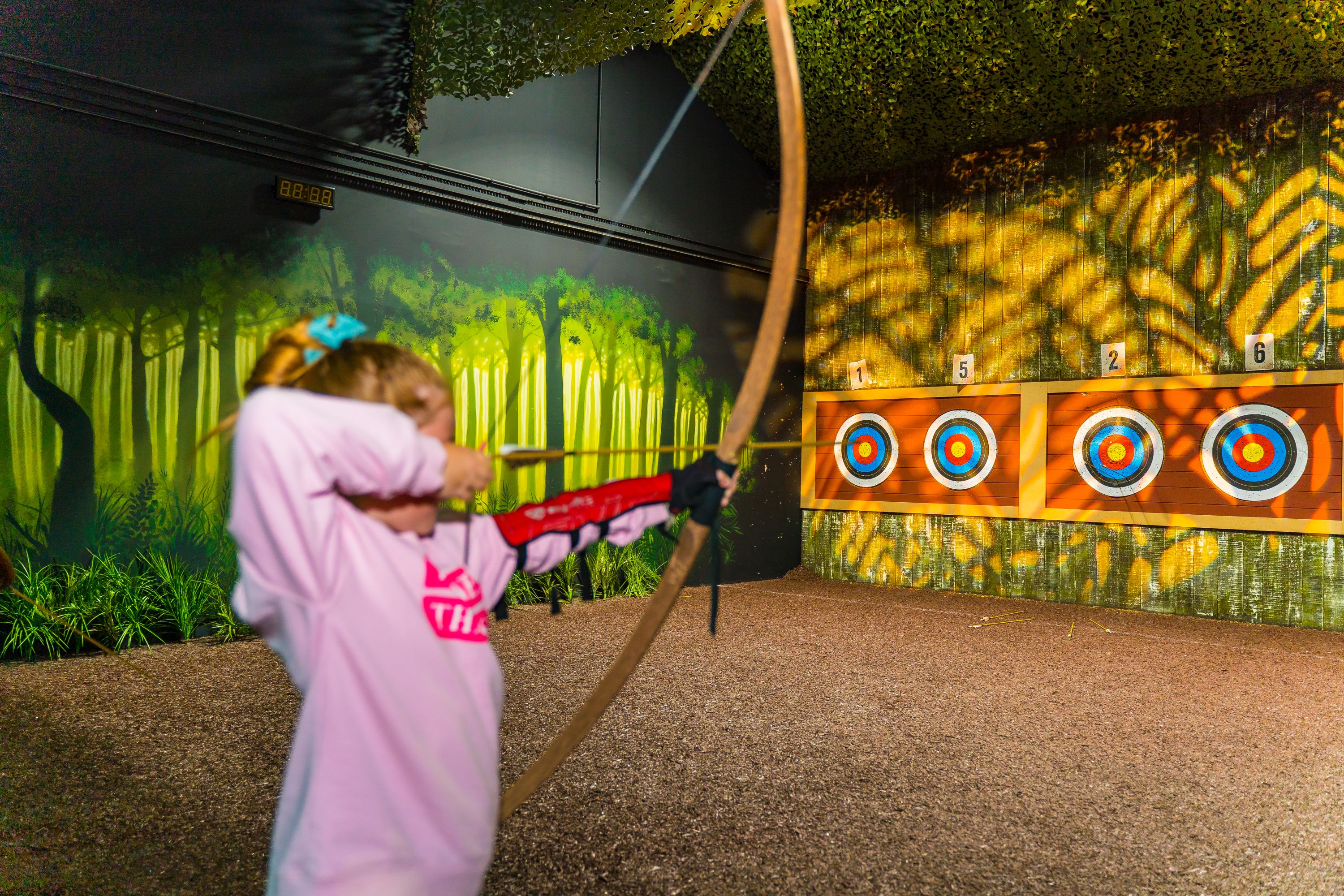 Indoor Archery Range Activity in Birmingham