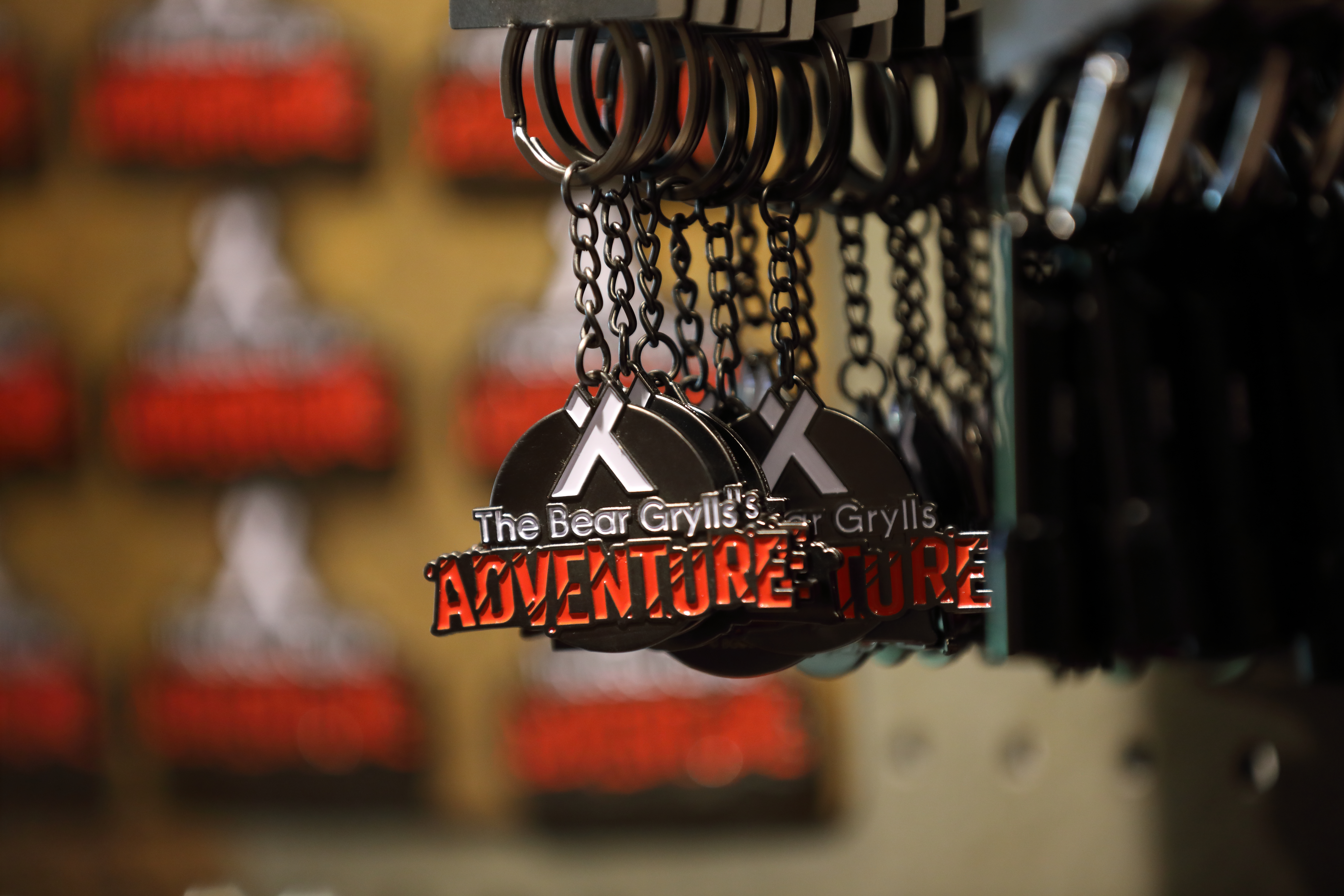 The Bear Grylls Adventure Retail Shop logo key ring